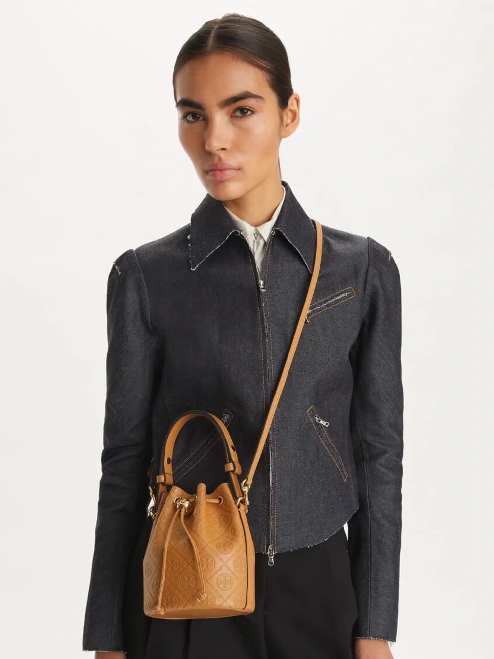 NWT Tory Burch Denim Biker Jacket $698 4
